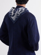 Blue Blue Japan - Printed Cotton Scarf - Blue