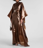 Taller Marmo Cigar belted wool-blend kaftan