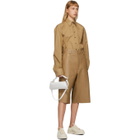 Rika Studios Beige Leather Trousers