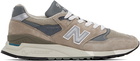 New Balance Gray Made In USA 998 Core Sneakers