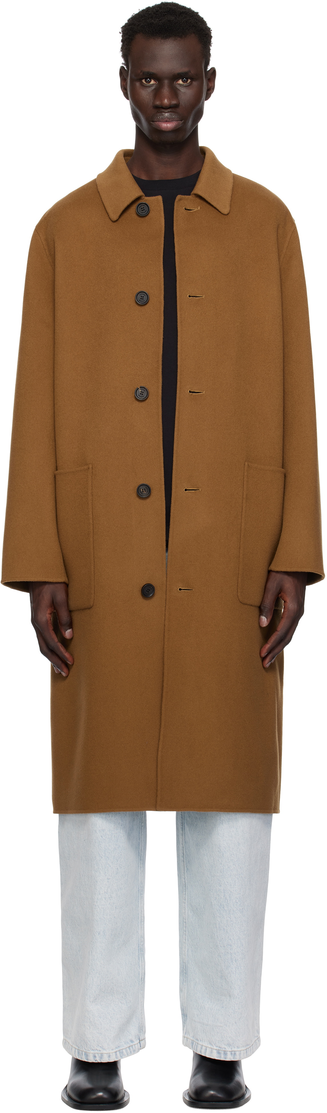 MACKAGE Tan Beckett Handmade Wool Coat