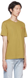 COMME des GARÇONS PLAY Khaki Heart T-Shirt