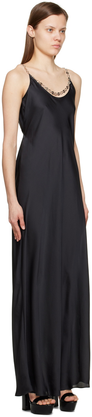 anchor maxi dress Anchor Black Waist Buckle Short Sleeve K