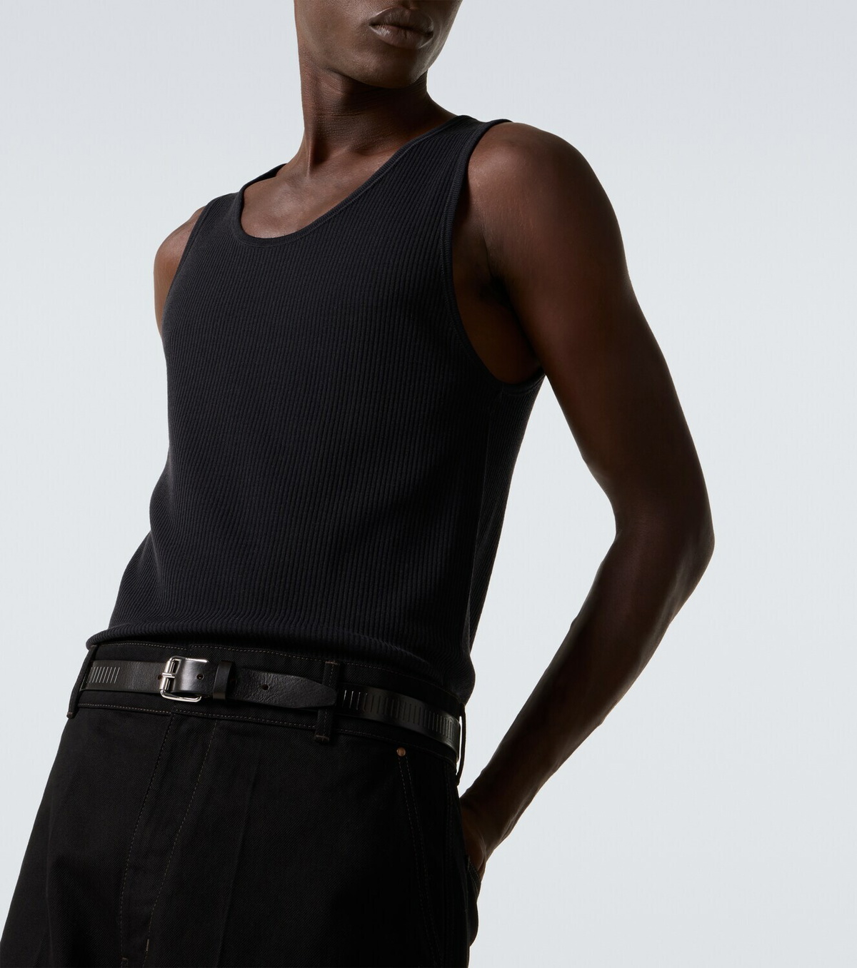 Lemaire Ribbed-knit wool tank top