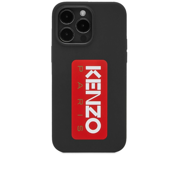 Photo: Kenzo Paris Men's Kenzo Patch Logo iPhone 14 Max Case in Black