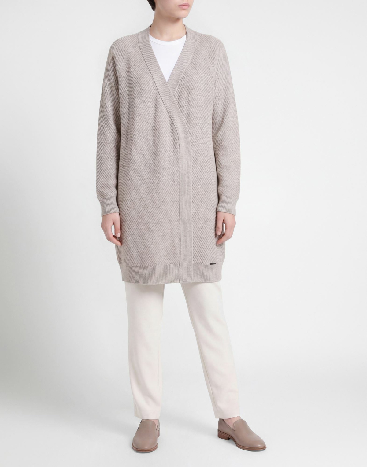 Kiton Womens Cardigan in Grey