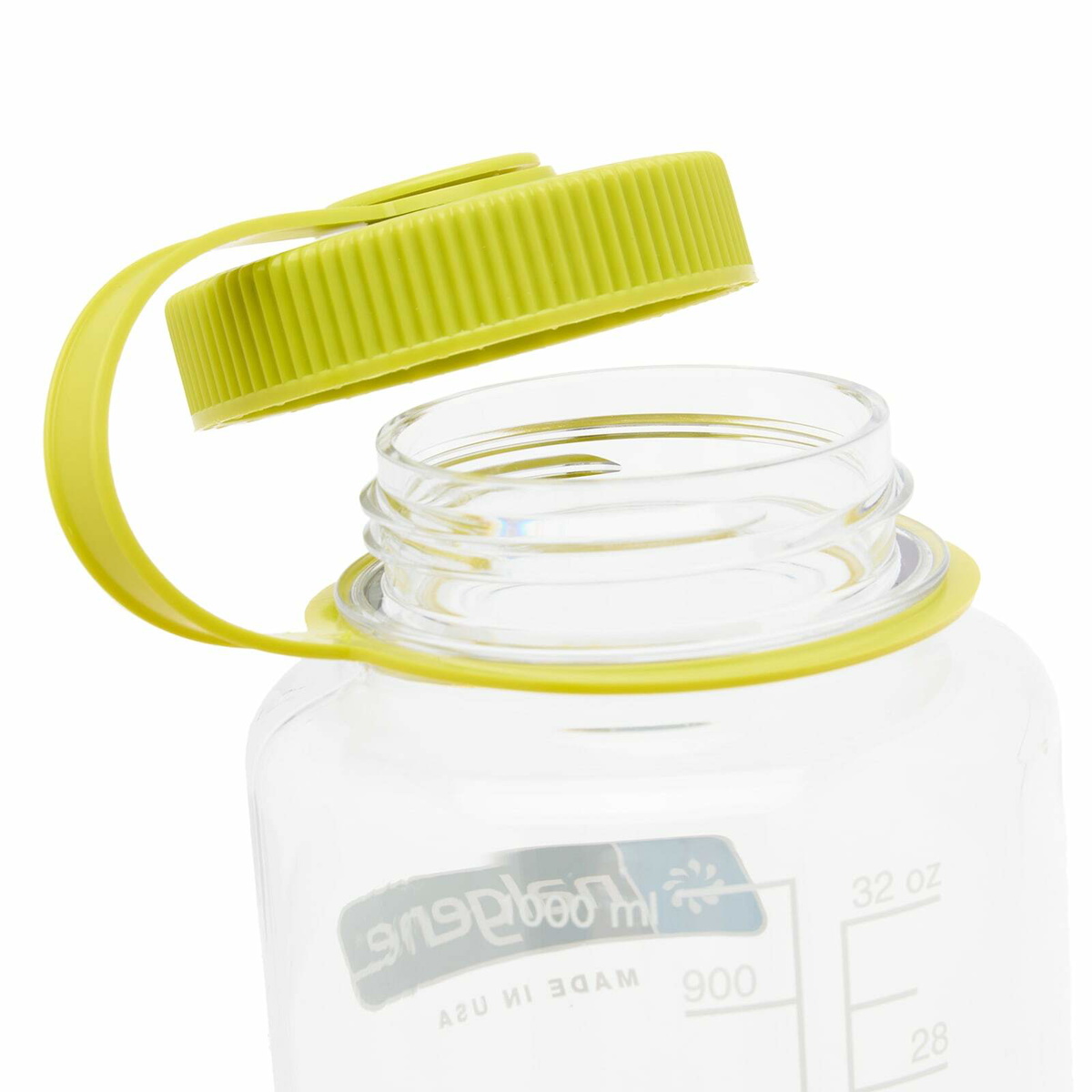 Nalgene Wide Mouth Tritan Sustain Water Bottle in Clear/Green 