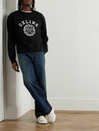 CELINE - Logo-Print Cotton-Jersey Sweatshirt - Black