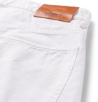 Incotex - Textured Stretch-Cotton Jeans - Men - White