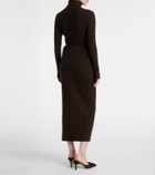 Jardin des Orangers Ribbed-knit cashmere maxi skirt