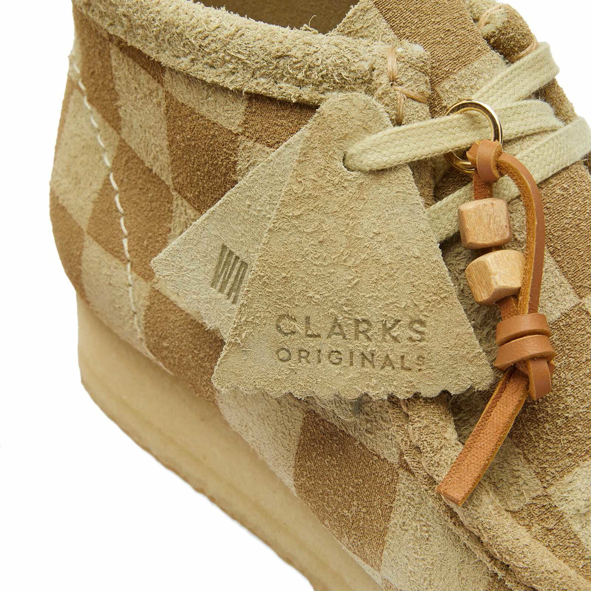 Clarks Originals Women's Wallabee Boot in Maple Check Clarks Originals