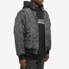 Fucking Awesome Men's Reversible Varsity Puffer Jacket in Letterman/Last Supper