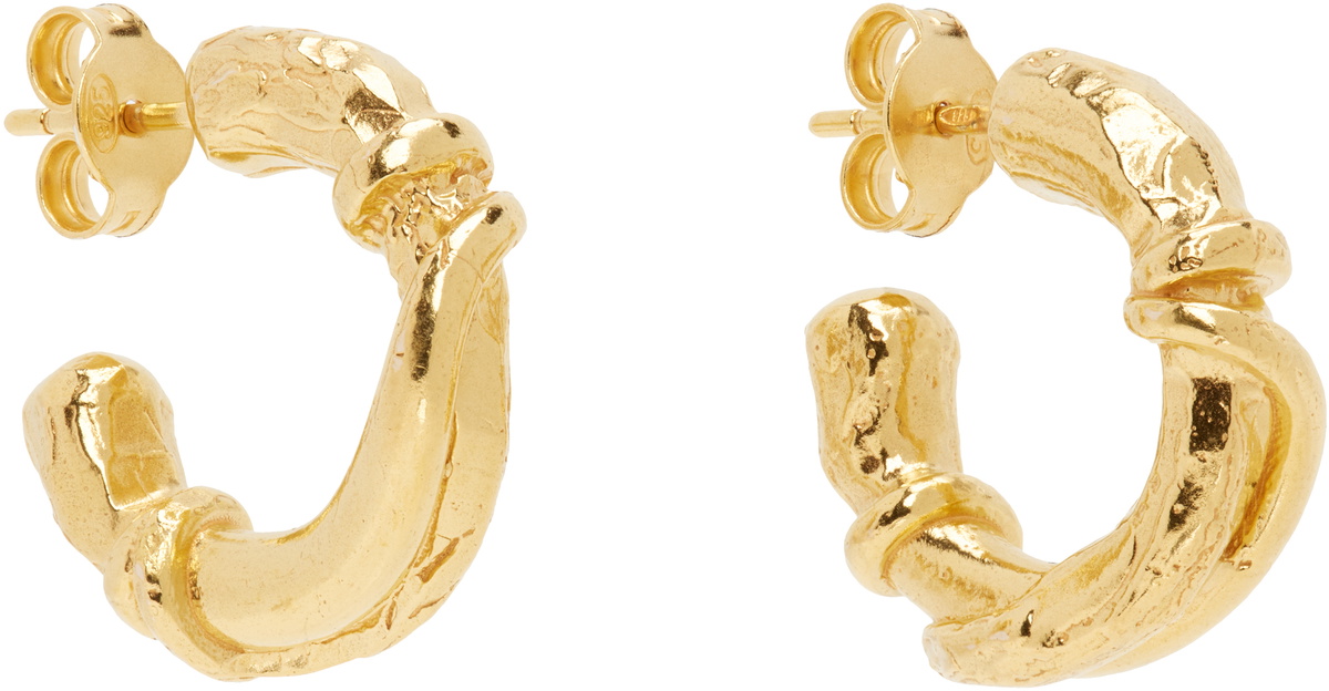Alighieri Gold 'The Cat’s Cradle Hoops' Earrings