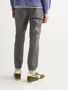 BEAMS PLUS - Gym Tapered Stretch Cotton-Blend Twill Drawstring Trousers - Gray - L