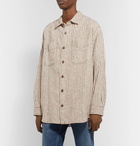 Isabel Marant - Paulieh Striped Cotton-Blend Tweed Shirt - Beige