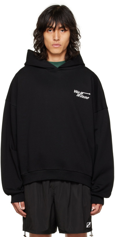 Photo: We11done Black Diagonal Hoodie