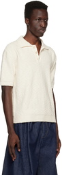 Maison Margiela Off-White Spread Collar Polo