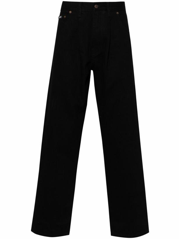 Photo: NOAH NY Black Mid-Rise Straight-Leg Jeans