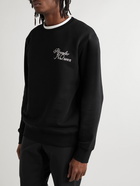 Alexander McQueen - Logo-Print Cotton-Jersey Sweatshirt - Black