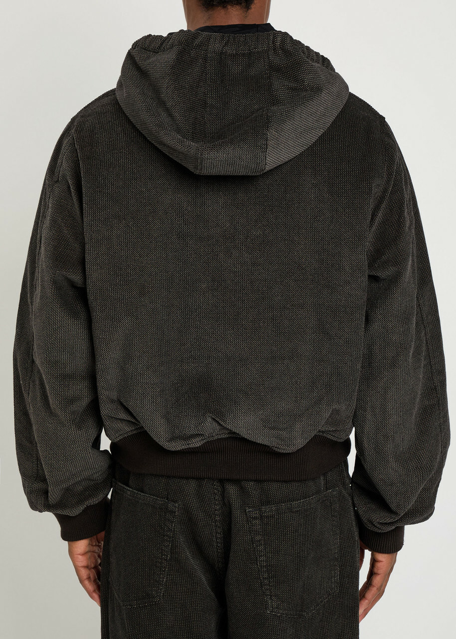 Our Legacy Bank Quilted Corduroy Jacket Dark Brown