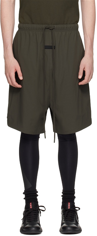 Photo: Fear of God ESSENTIALS Gray Relaxed Shorts