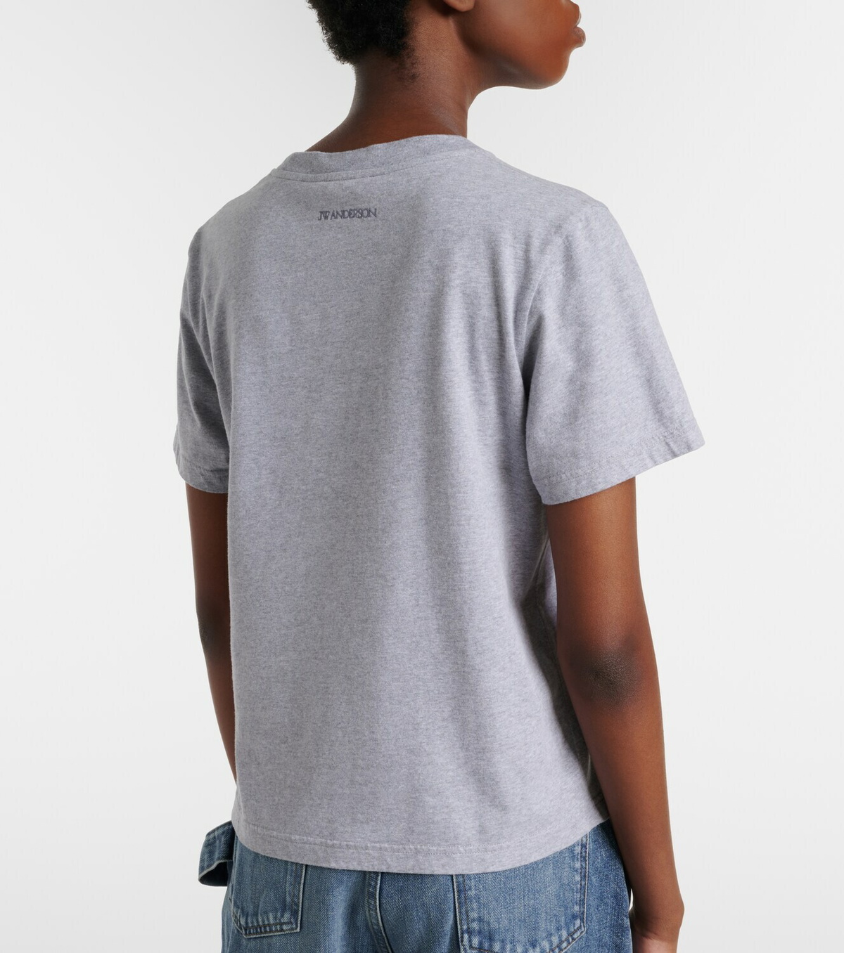 JW Anderson Embellished cotton jersey T-shirt