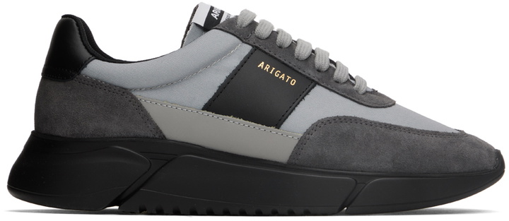 Photo: Axel Arigato Black & Blue Genesis Vintage Runner Sneakers