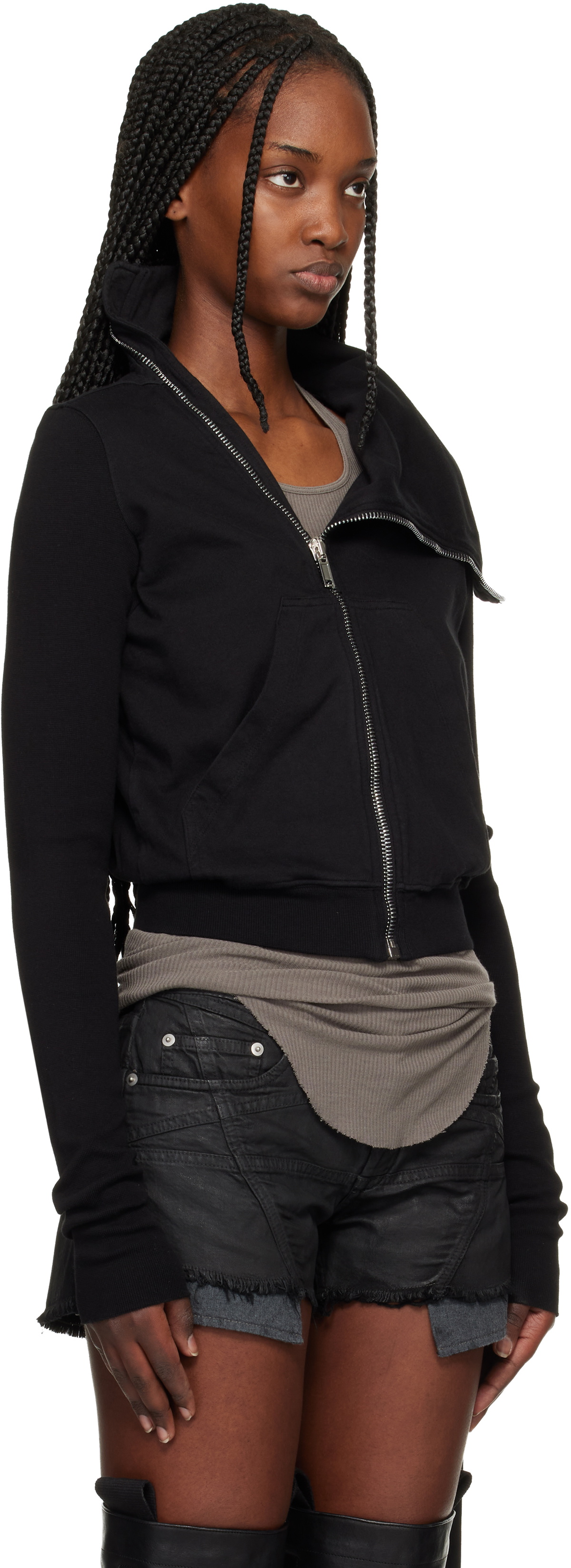 Rick Owens DRKSHDW Black Temple Mountain Sweatshirt