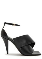 Givenchy Twisted Leather Sandals Black