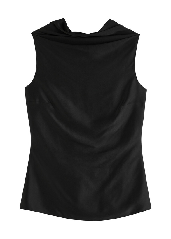 Photo: Roksanda Maris Silk-satin top Black