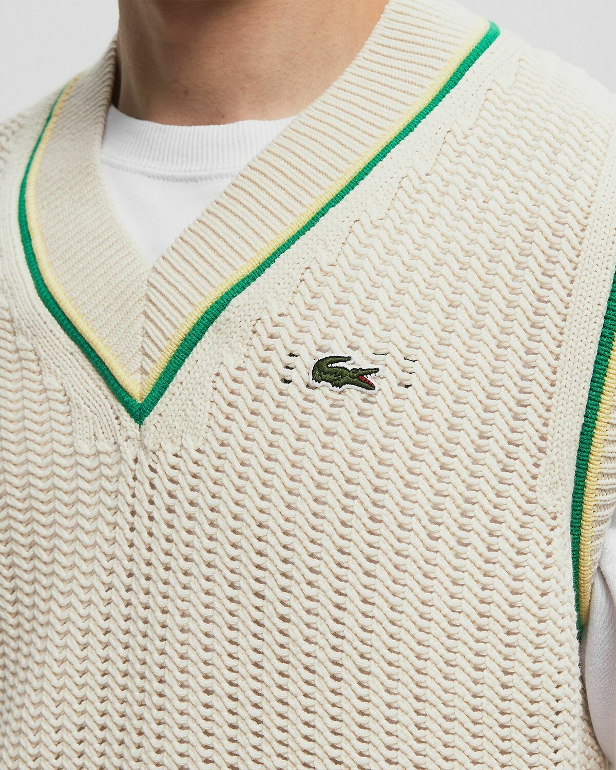 Lacoste SWEATER Beige Mens Pullovers/Vest