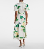 Leo Lin Bianca floral cotton shirt dress