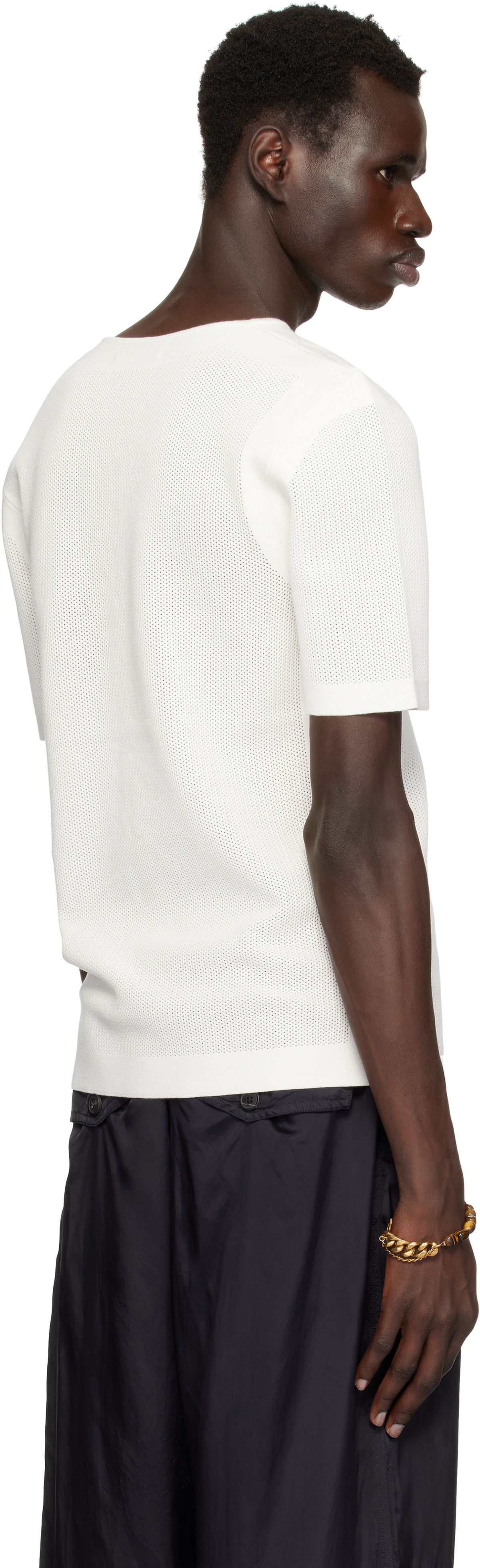 Dries Van Noten Off-White Knit T-shirt Dries Van Noten