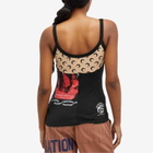 Marine Serre Women's Regenerated Graphic Tank Top in Black