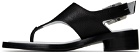 MM6 Maison Margiela Black Anatomic Sandals