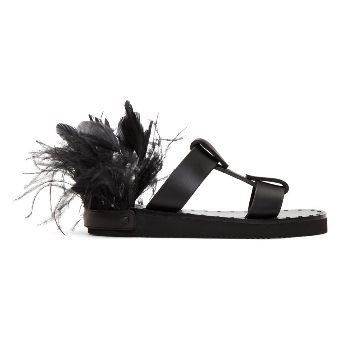 Valentino shop feather shoes