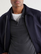 James Perse - Cotton-Twill Polo Shirt - Blue