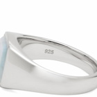 Tom Wood Kay Ring in Ice Blue Larimar