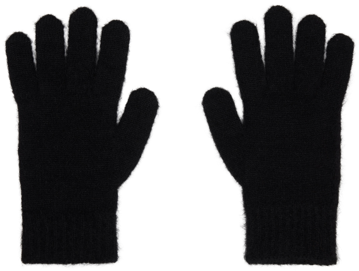 Vivienne Westwood Black Fluffy Gloves