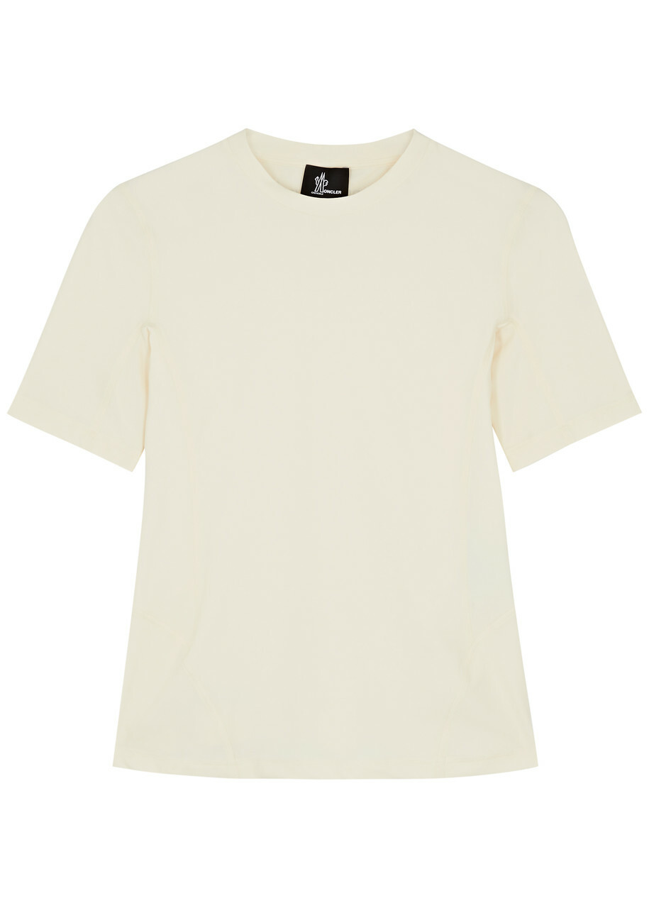 Moncler Grenoble Day-Namic Stretch-jersey T-shirt Ivory