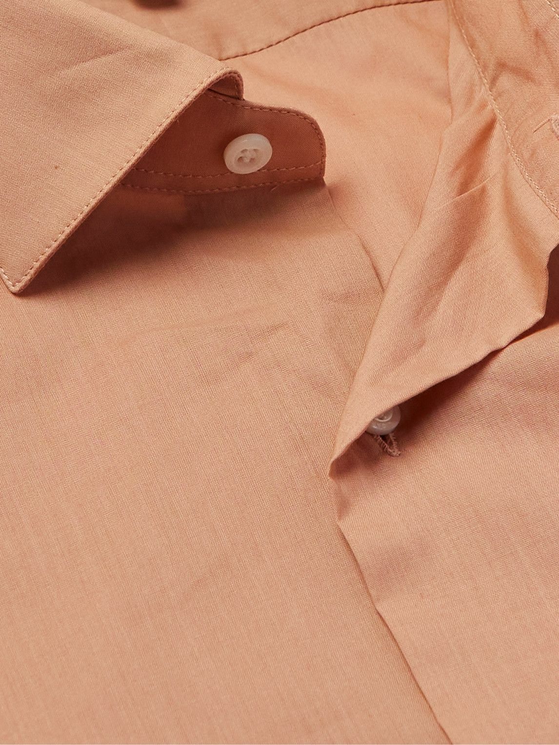 Caruso - Cotton-Poplin Shirt - Orange