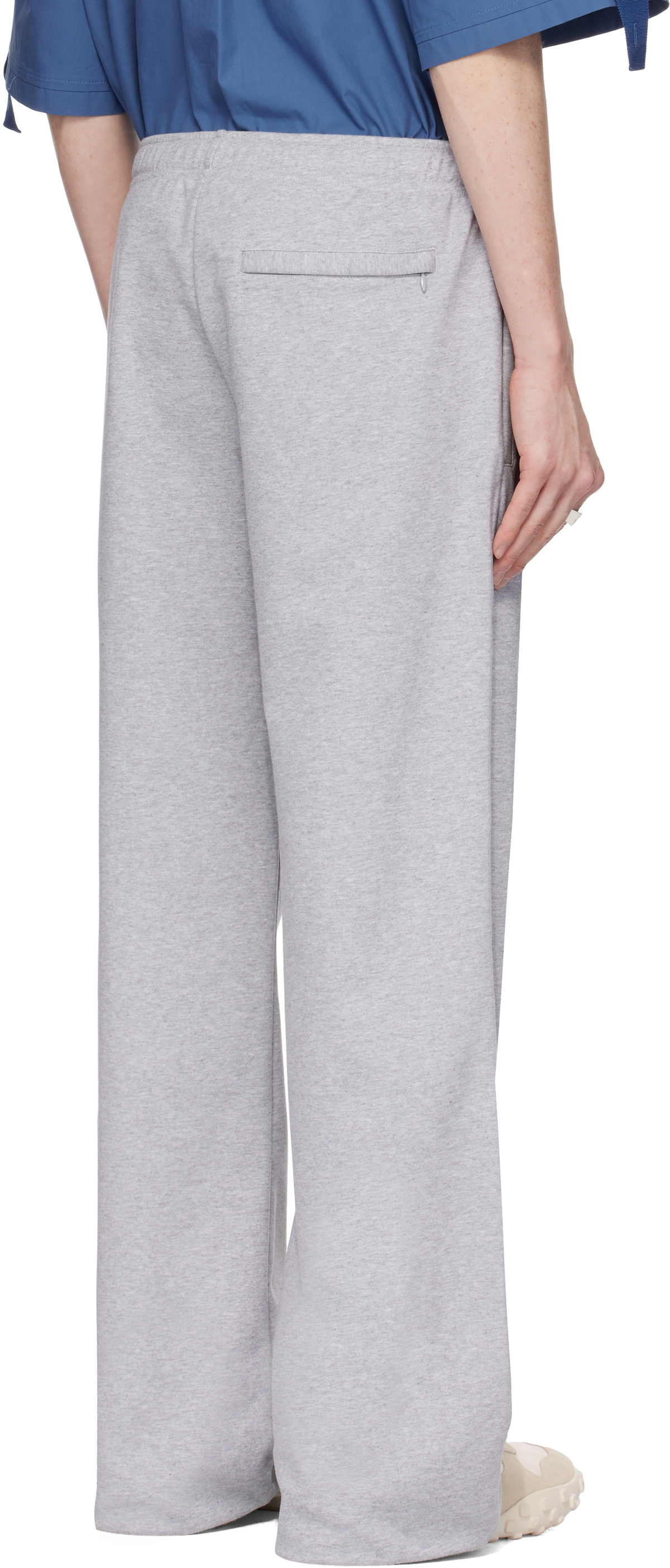JW Anderson Gray Pintuck Sweatpants