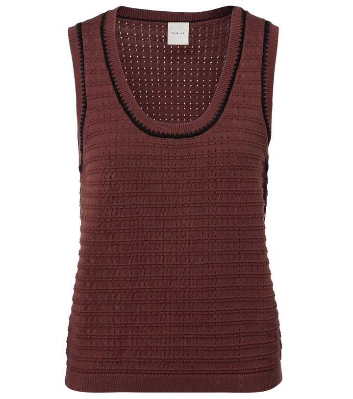 Photo: Varley Gideon pointelle cotton tank top
