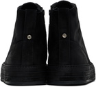 Ann Demeulemeester Black Orvo High-Top Sneakers