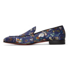Christian Louboutin Blue Style On The Nile Tattoo Loafers