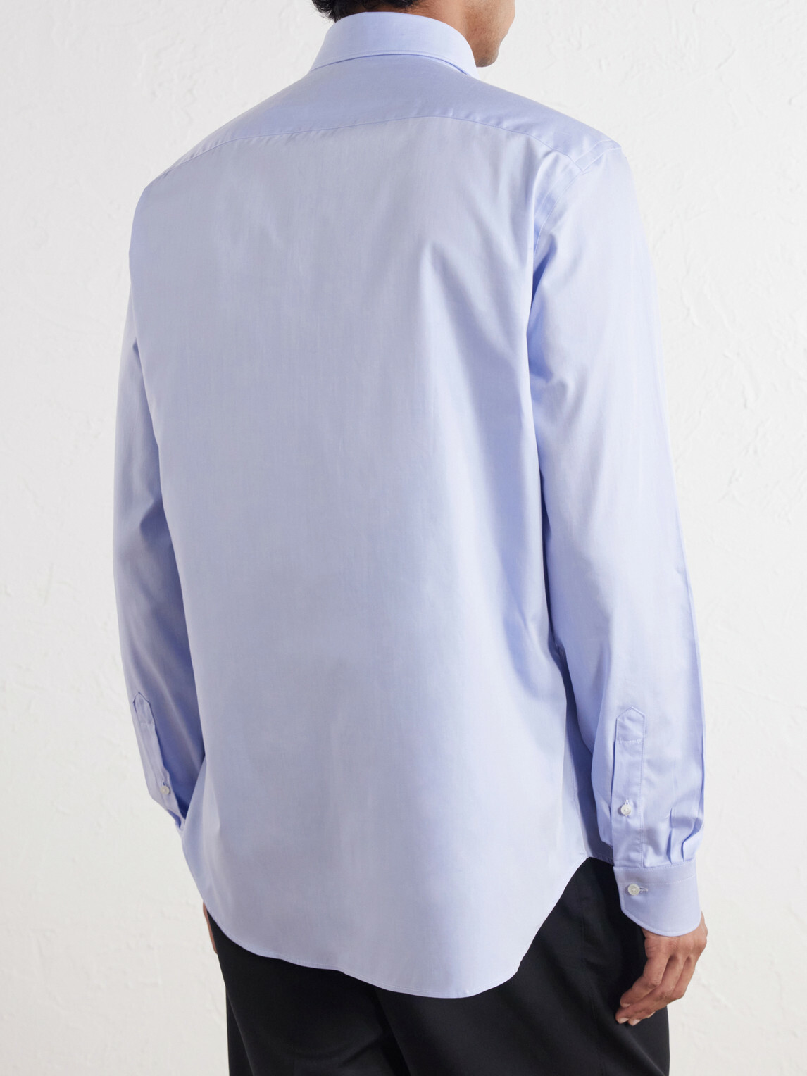 Canali - Impeccabile Cutaway-Collar Cotton-Poplin Shirt - Blue