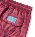 Rubinacci - Mid-Length Printed Swim Shorts - Pink