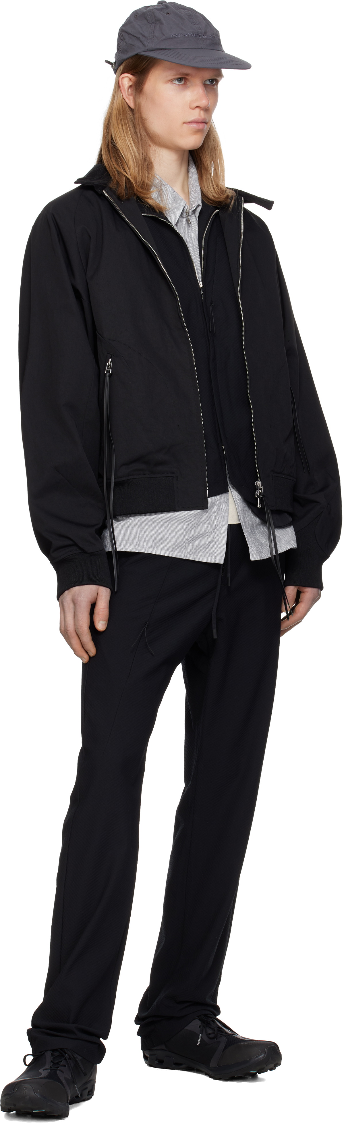 POST ARCHIVE FACTION (PAF) Black 8.0 Center Bomber Jacket Post