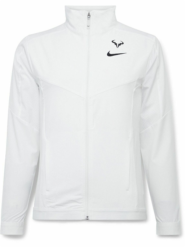 Photo: Nike Tennis - NikeCourt Rafa Perforated Dri-FIT Tennis Jacket - White