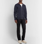 Orlebar Brown - Egerton Slim-Fit Stretch-Cotton Jersey Zip-Up Sweatshirt - Blue